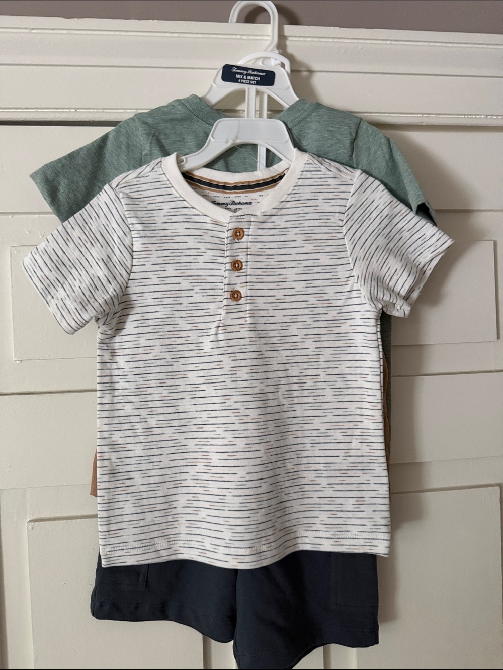 Tommy Bahama Shorts and Henley Tees - 4 piece set